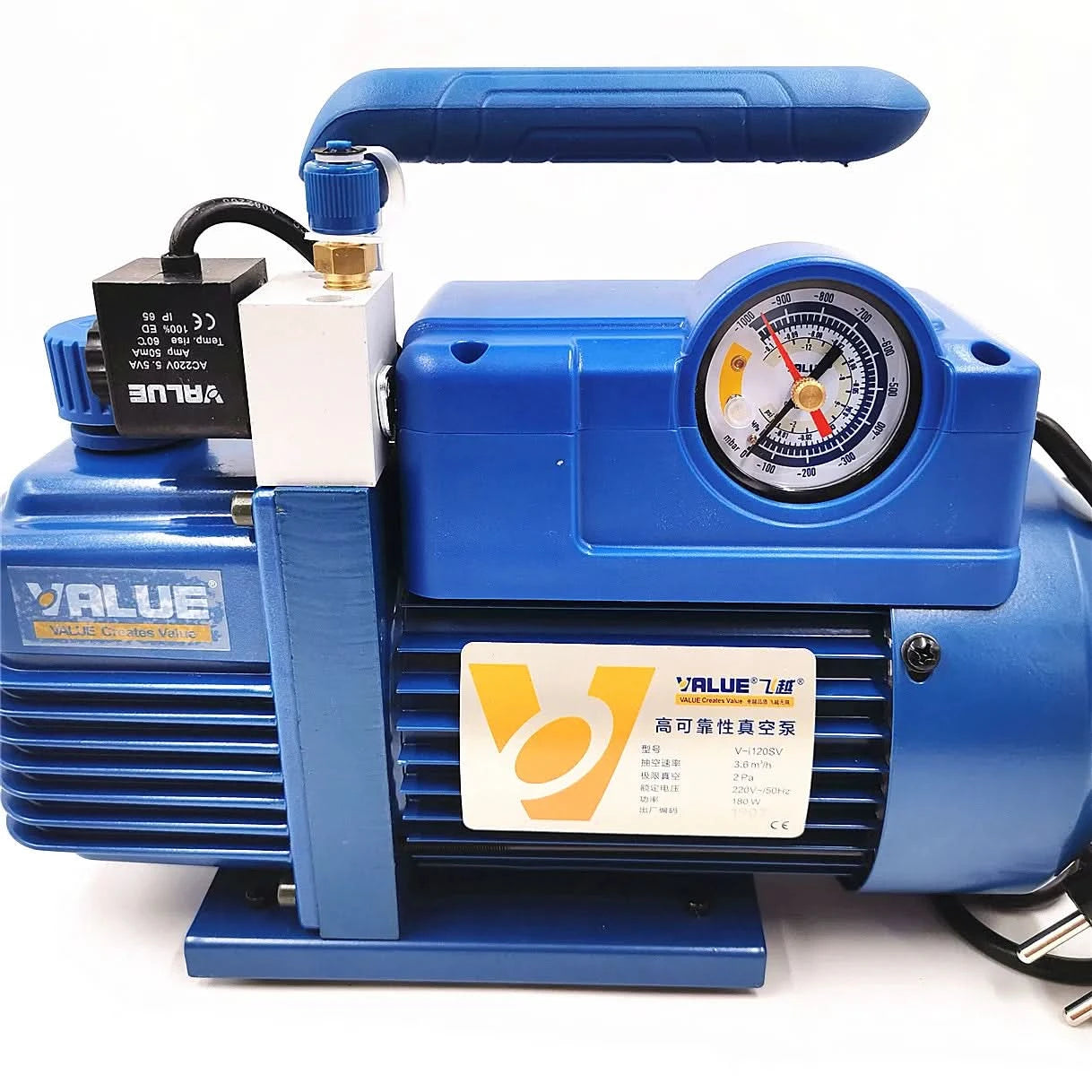 220V 180W V-i120SV New Refrigerant Vacuum Pump Air Conditioning Pump Vacuum Pump For R410A, R407C, R134a, R12, R22