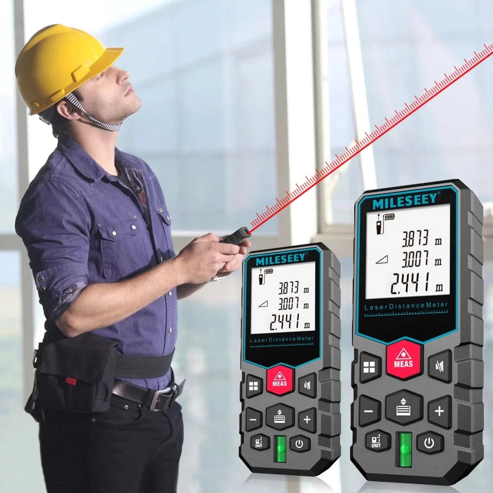 MILESEEY X5 Laser Tape Measure 40M 50M 60M 80M 100M 120M Laser Rangefinder Metre Laser