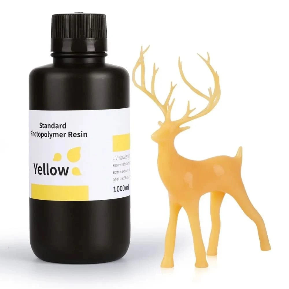 Elegoo 1KG/2KG/4KG UV Resin 2.0 For 3D Printer SATURN 3 ULTRA 3D Printing Material UV Resin Normal 1kg Liquid Bottle