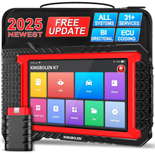 USA EU Warehouse 2026 Kingbolen K7 Full System Car Diagnostic Tool 12V Vehicle OBD2 Scanner Auto ECU Coding Machine 31 Resets
