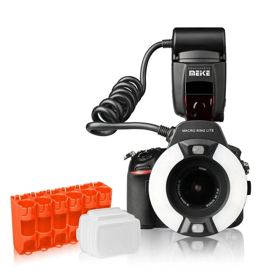 MEIKE MK-14EXT-N Ringblitz Leuchte Speedlite GN14 für Nikon D80 D300S D600 D700 D800 D800E D3000 D3100 D3400 D5000 D5100 D7000