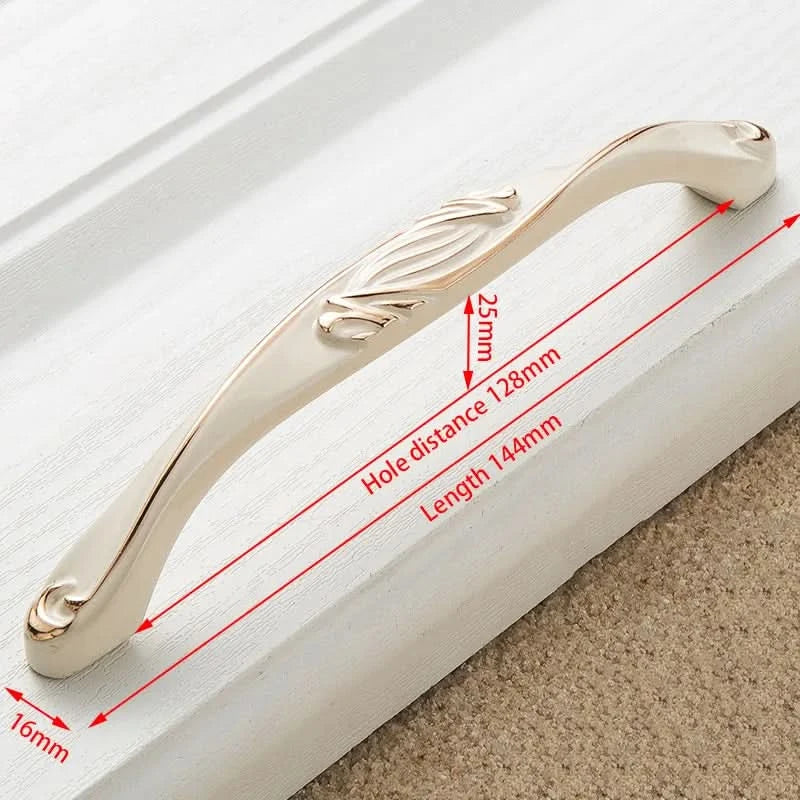 KAK Zinc Aolly Ivory White Cabinet Handles Kitchen Cupboard Door Pulls Drawer Knobs European Fashion Furniture Handle Hardware