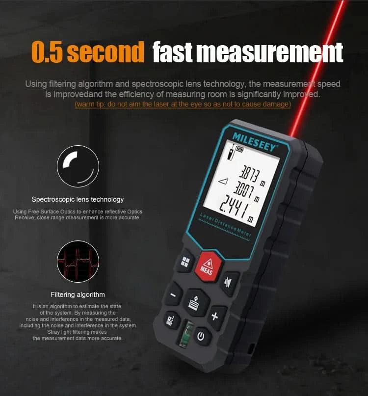 Mileseey X5 S6 Laser Tape Measure Laser Profesional Laser Distance Meter Trena Rangefinder Laser Metro Laser Range Finder