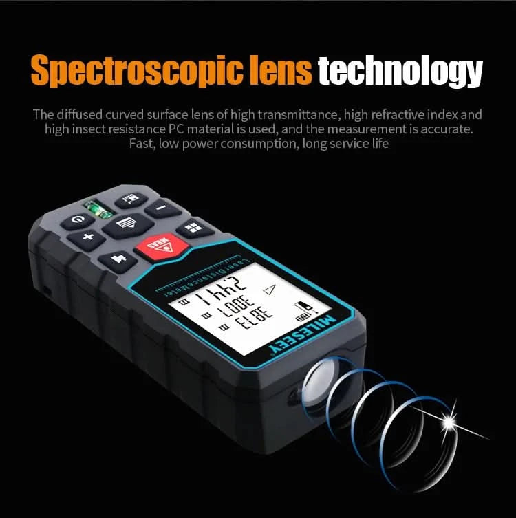 MILESEEY X5 Laser Tape Measure 40M 50M 60M 80M 100M 120M Laser Rangefinder Metre Laser