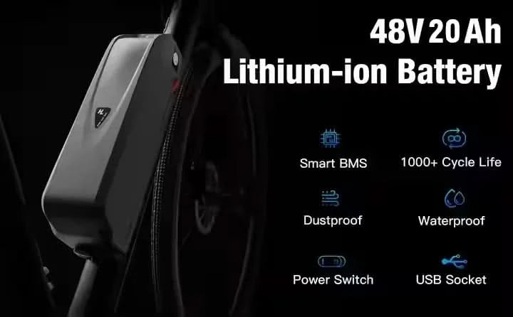 Hailong High Performance 48V 20Ah Downtube Bicycle Battery Pack E-Bikes 20Ah Range Mounting Bracket High Lithium Ion Pack