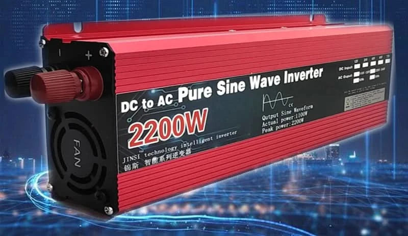 Pure Sine Wave Inverter 12V/24V To AC110V 220V 1000W 2000W 3000W Voltage Transformer Power Converter Solar Inverter LED Display