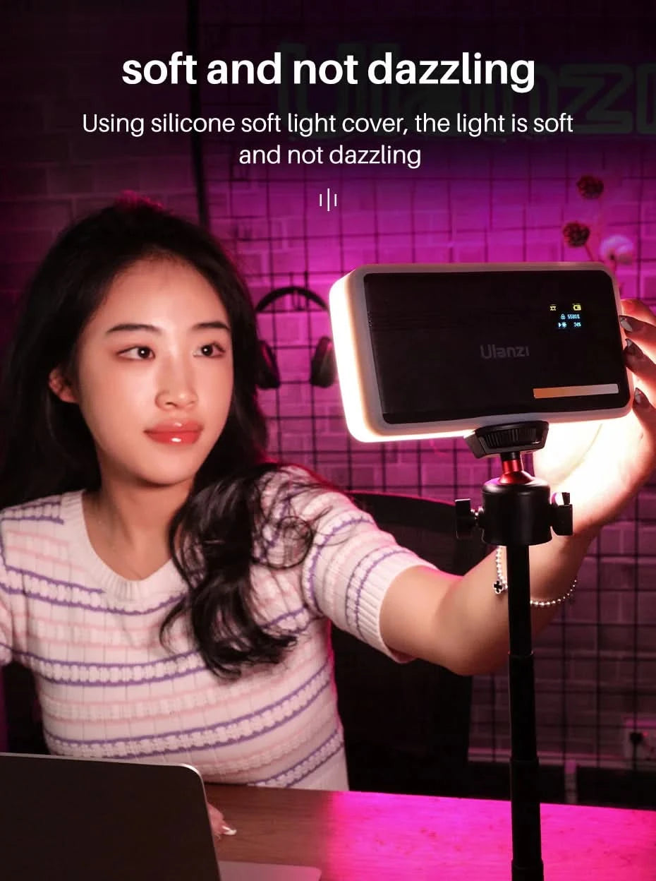Ulanzi VIJIM VL81 VL200 3200k-5600K Dimmable Mini LED Video Light for Smartphone SLR Camera Rechargable Vlog 3000mAh Fill Light