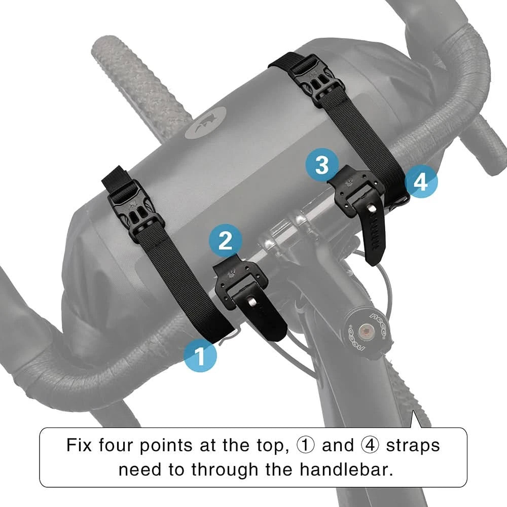 Rhinowalk Bicycle Bag Handlebar Bag Waterproof  Front Tube Cycling Bag MTB Multifunction Portable 12L MTB Road Handlebar Bag