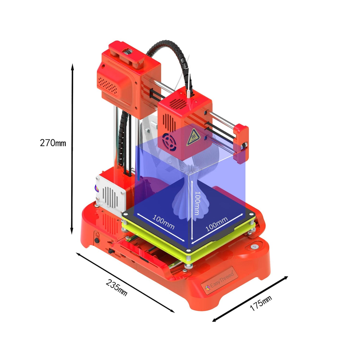 Easythreed Mini 3D Printer K9 Easy Use One-click Print Mainboard Magnetic Build Platform Desktop Printer K7 Beginner Kids Gift
