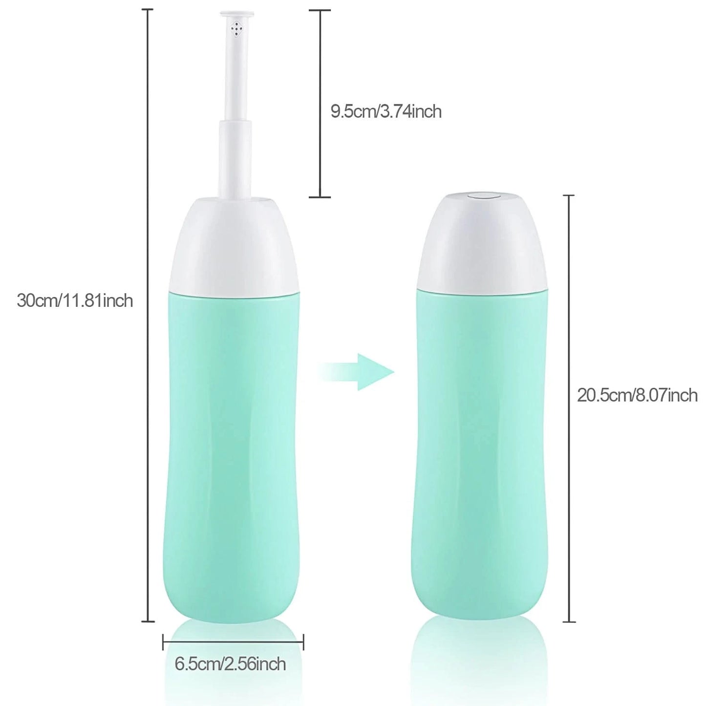 Portable Bidet - Travel Handheld Bidet Bottle with Retractable Spray Nozzle for Hygiene Cleansing Personal Care 400ml With Bag