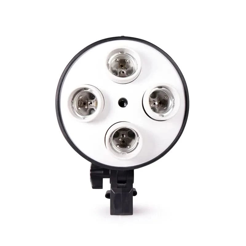 SH Photo Studio Softbox Light Kit Photographic Equipment Four Lamp Holders Continuous Light System With E27 Bulb Accessories