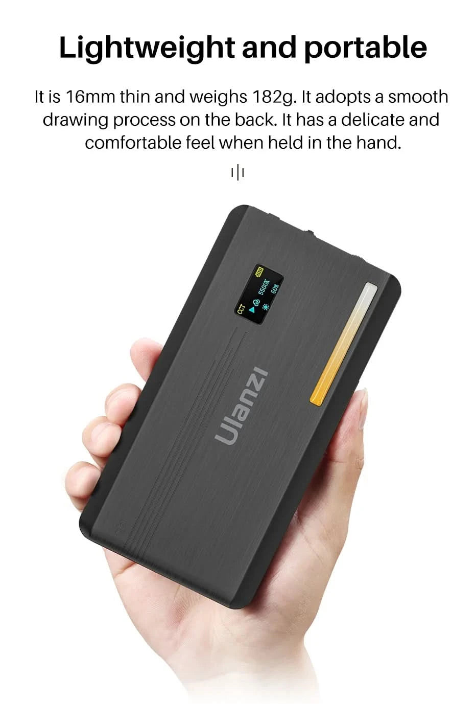 Ulanzi VIJIM VL81 VL200 3200k-5600K Dimmable Mini LED Video Light for Smartphone SLR Camera Rechargable Vlog 3000mAh Fill Light