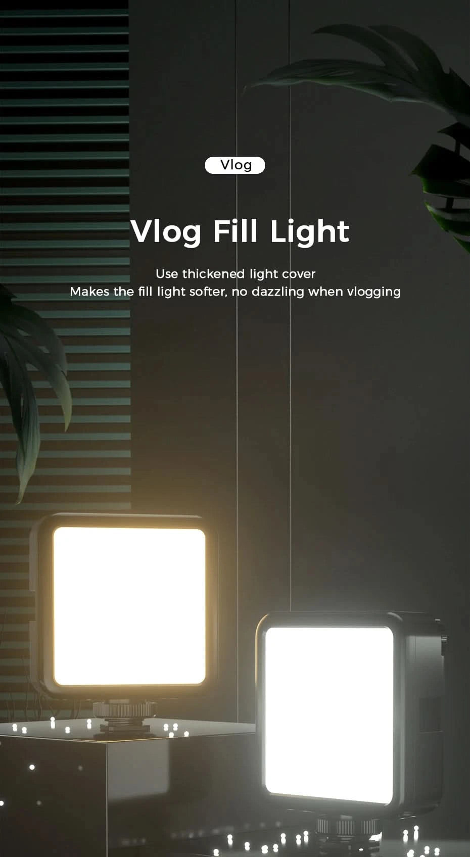 Ulanzi VIJIM VL81 VL200 3200k-5600K Dimmable Mini LED Video Light for Smartphone SLR Camera Rechargable Vlog 3000mAh Fill Light