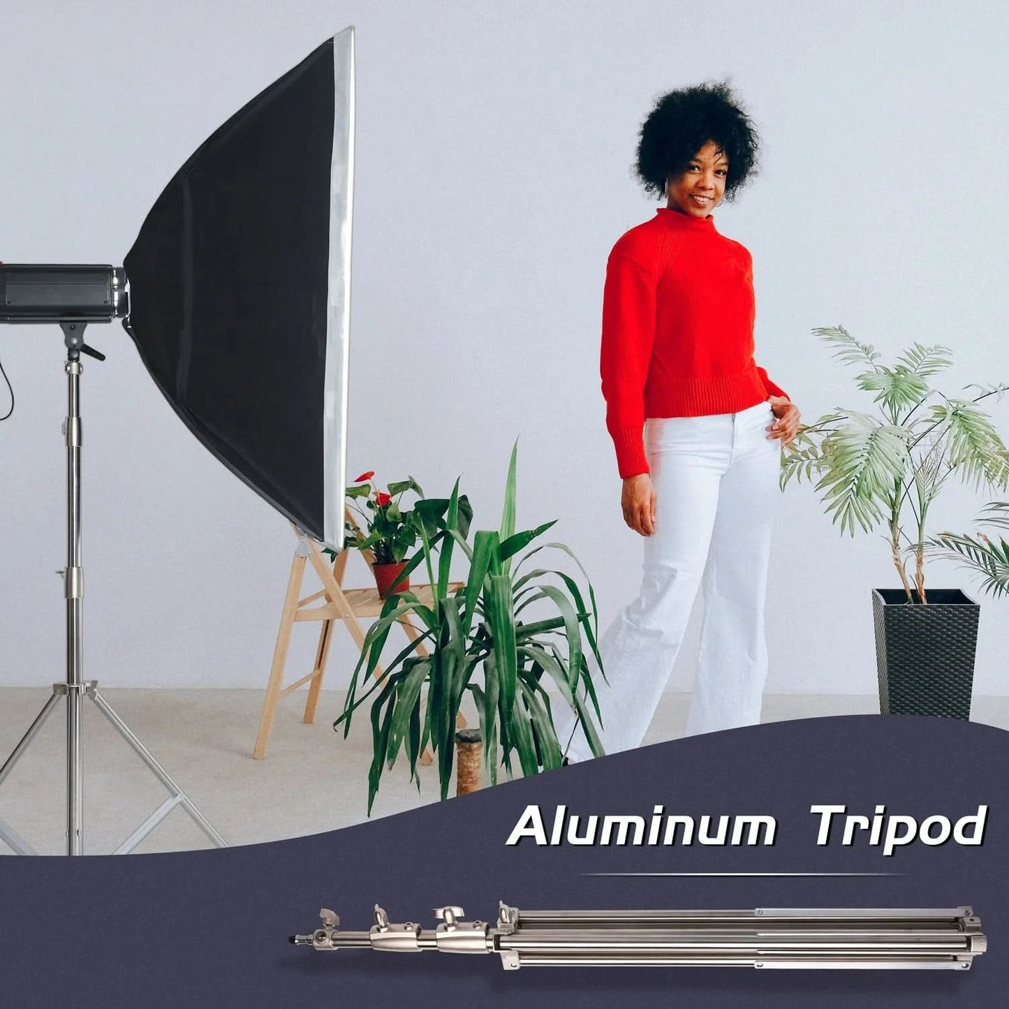 SH 280cm Stainless Steel Light Stand Photography Stand for Photo Video Lighting Spring Cushioned Heavy Duty Stand Tripod