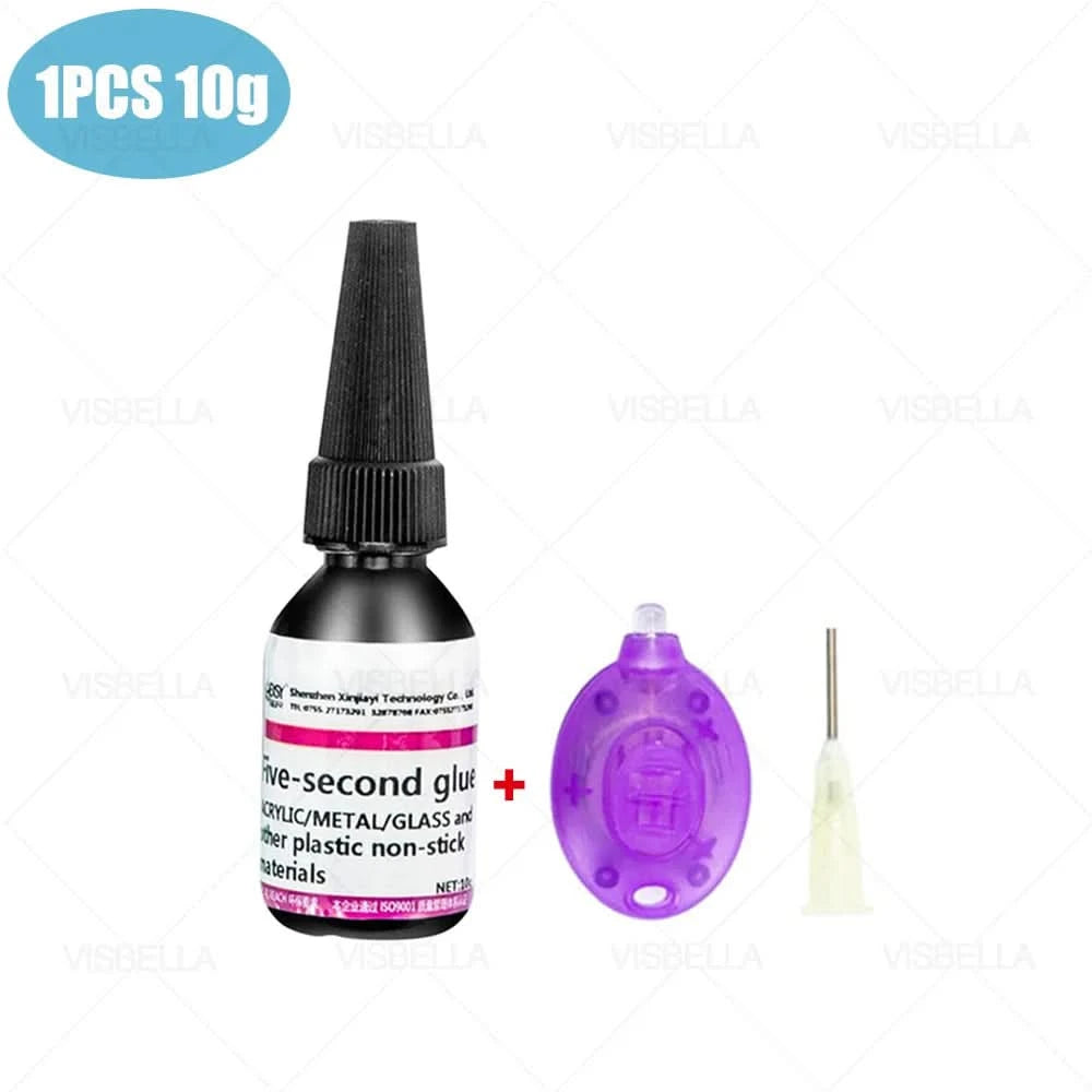 UV Glue Super Bonding Welding Glue Kit UV Curing Glue 5 Seconds Fix Adhesives Sealer Adhesive Bonding & Welding Glue Kit
