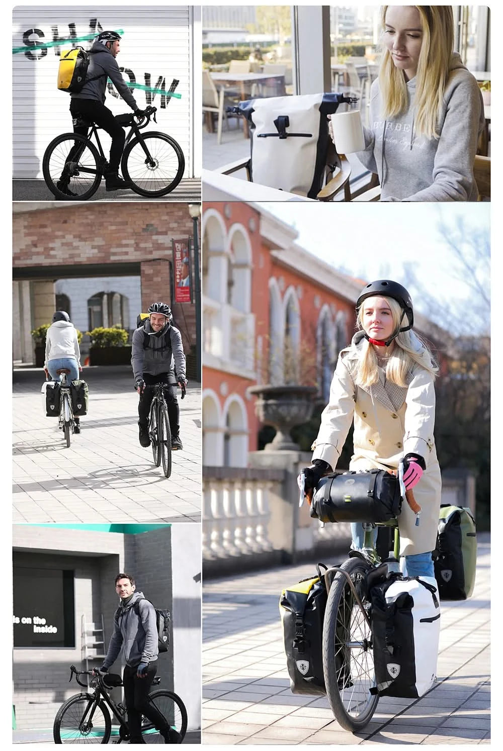 Rhinowalk Bicycle bag&Pannier 100% Fully Waterproof 27L Big Bike Bag capacity Multifunctional Rear Rack Pannier Bag Cycling Bags