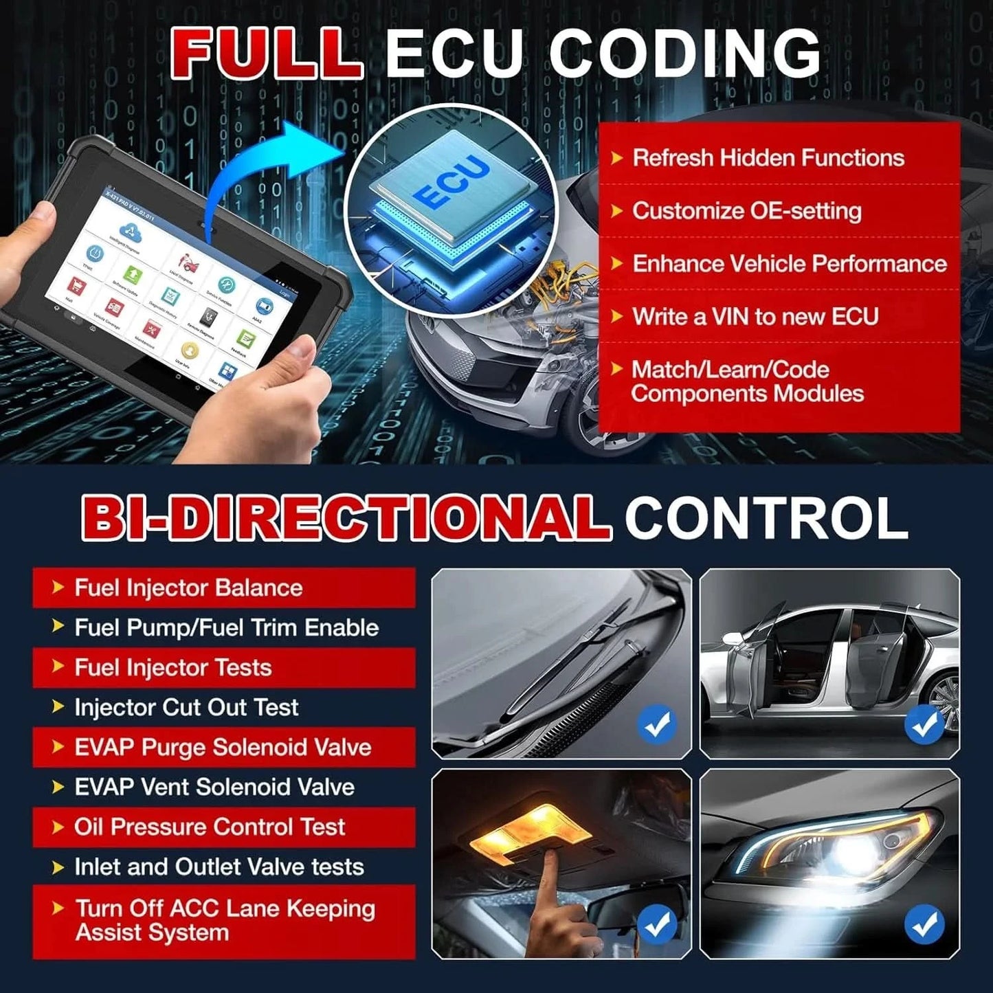 USA EU Warehouse LAUNCH X431 PAD5 V Elite Auto ECU Programming Diagnostic Tool with 60+ Services
