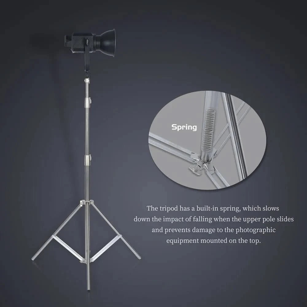 2/2.8M Stainless Steel Aluminum Alloy Tripod Foldable Light Stand Tripod Photography C-Stand For Spot Light Softbox Photo Studio