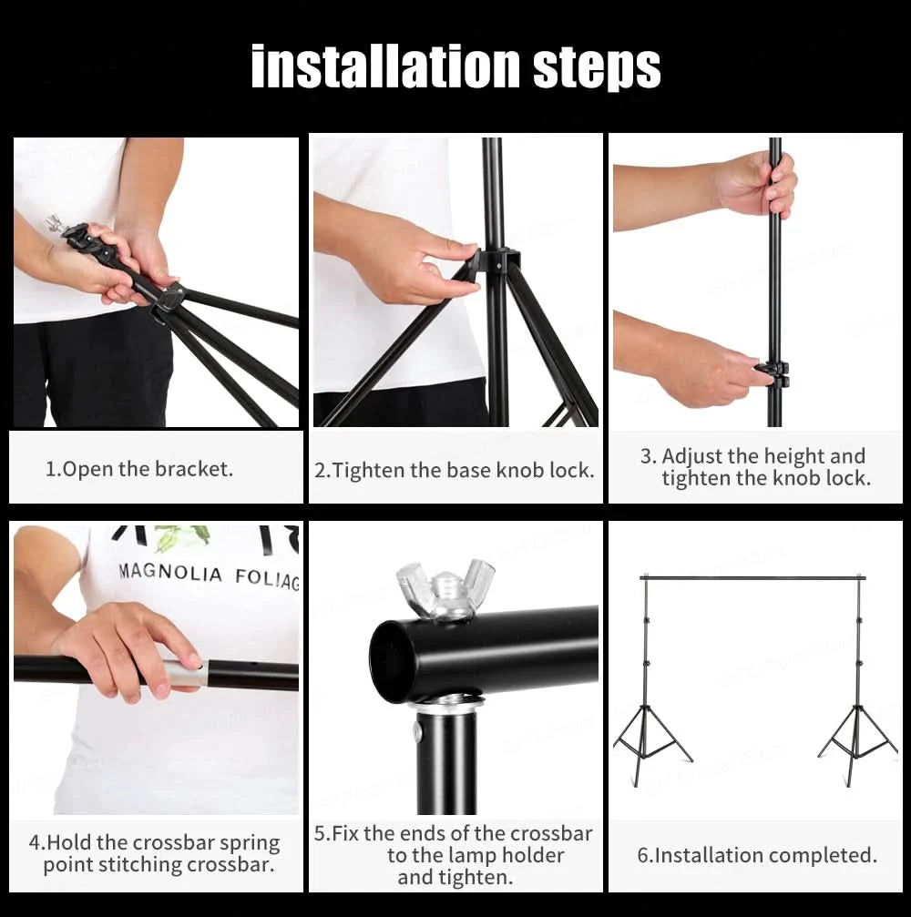 SH 2.6m*3m Suit Adjustable Backdrop Stand for Photography Wedding Photo Studio Backdrop Video Background Frame