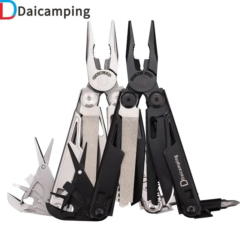 Daicamping DL12 DL1 DL3 DL8 Clip Multifunctional Clamps Folding Knife Tool Multitools Cable Camping Gear Multi Pliers Multi-tool