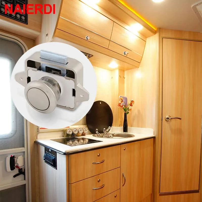 10 STÜCK NAIERDI Wohnmobil-Druckschloss 20mm/26mm Wohnwagen Boot Wohnmobil Schrank Schubladenverriegelung Knöpfe für Möbelbeschläge