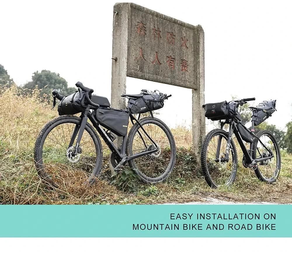 Rhinowalk Bicycle Bag Handlebar Bag Waterproof  Front Tube Cycling Bag MTB Multifunction Portable 12L MTB Road Handlebar Bag