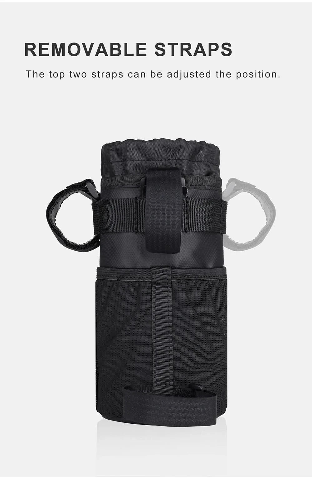 Rhinowalk Bicycle Bag Cycling Water Bottle Carrier Pouch MTB Bike Insulated Kettle Bag Riding Handlebar 1pc or 2pcs Accessories