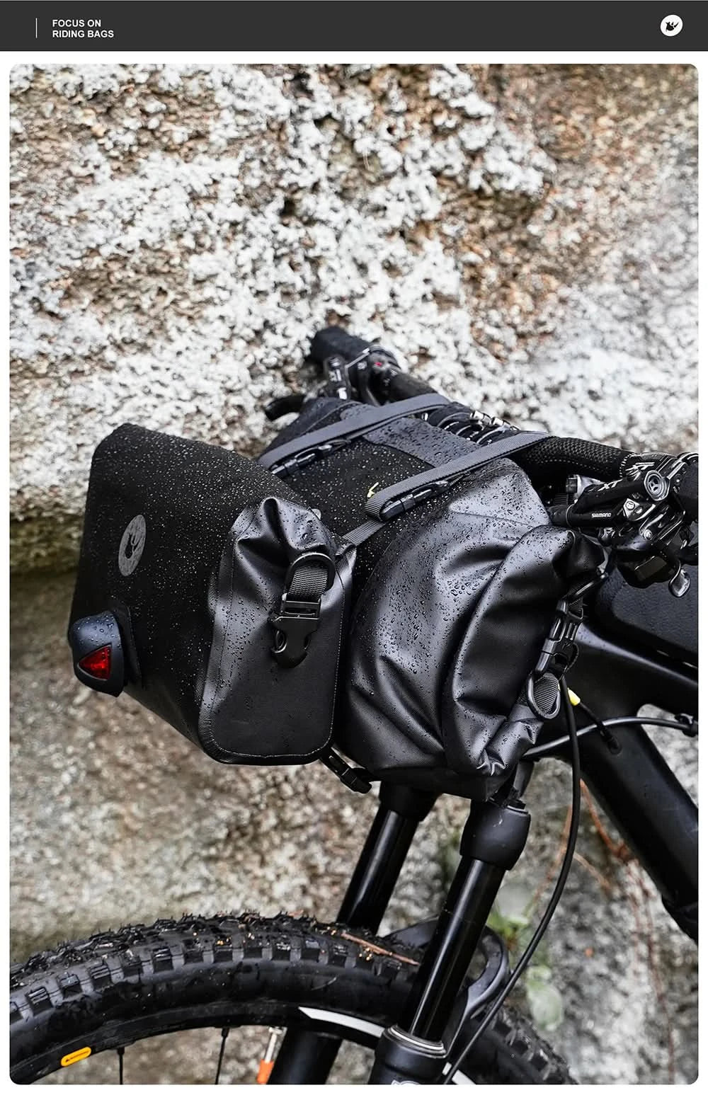 Rhinowalk Bicycle Bag Handlebar Bag Waterproof  Front Tube Cycling Bag MTB Multifunction Portable 12L MTB Road Handlebar Bag