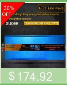 Pure Sine Wave Inverter 12V/24V To AC110V 220V 1000W 2000W 3000W Voltage Transformer Power Converter Solar Inverter LED Display