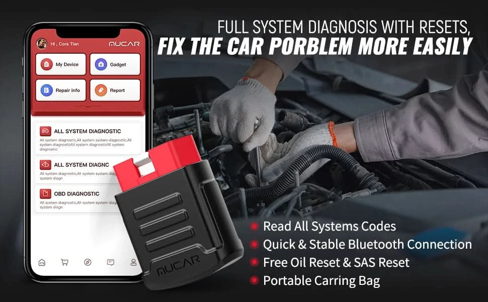 10 Stk.-100 Stk. MUCAR BT200/BT200 Pro OBD2 Diagnosegerät vollständige Systemdiagnose für alle Autos, lebenslang kostenlos, 15 Reset-Services