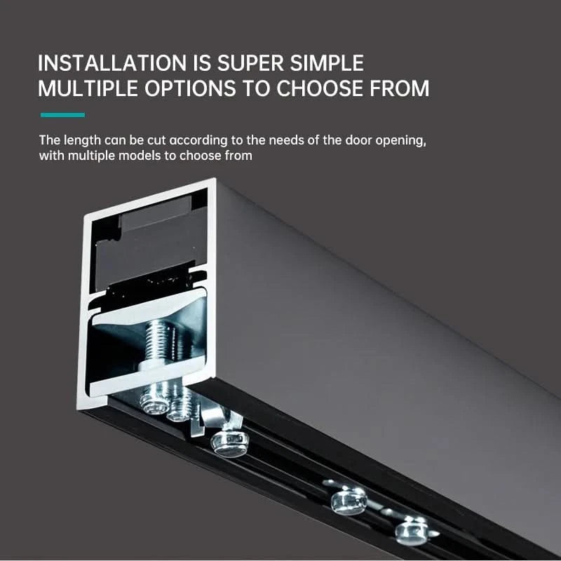Modern Automatic Silent Electric Sliding Door Unit Magnetic Suspension Household Induction Door Track Smart Electric Apartment