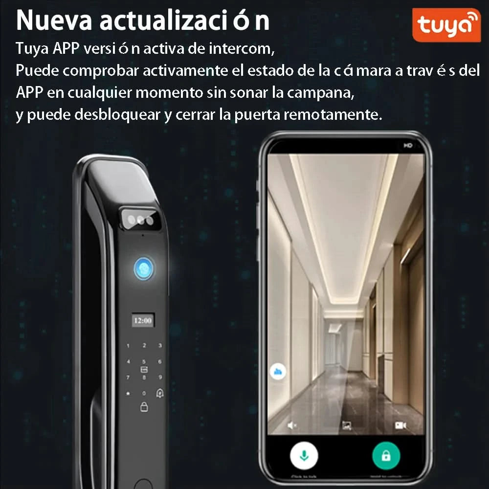 XSDTS Wifi facial Electronic lock biometrics Fingerprint Smart Door Lock Password 3D face recognition Camera Electronic Lock