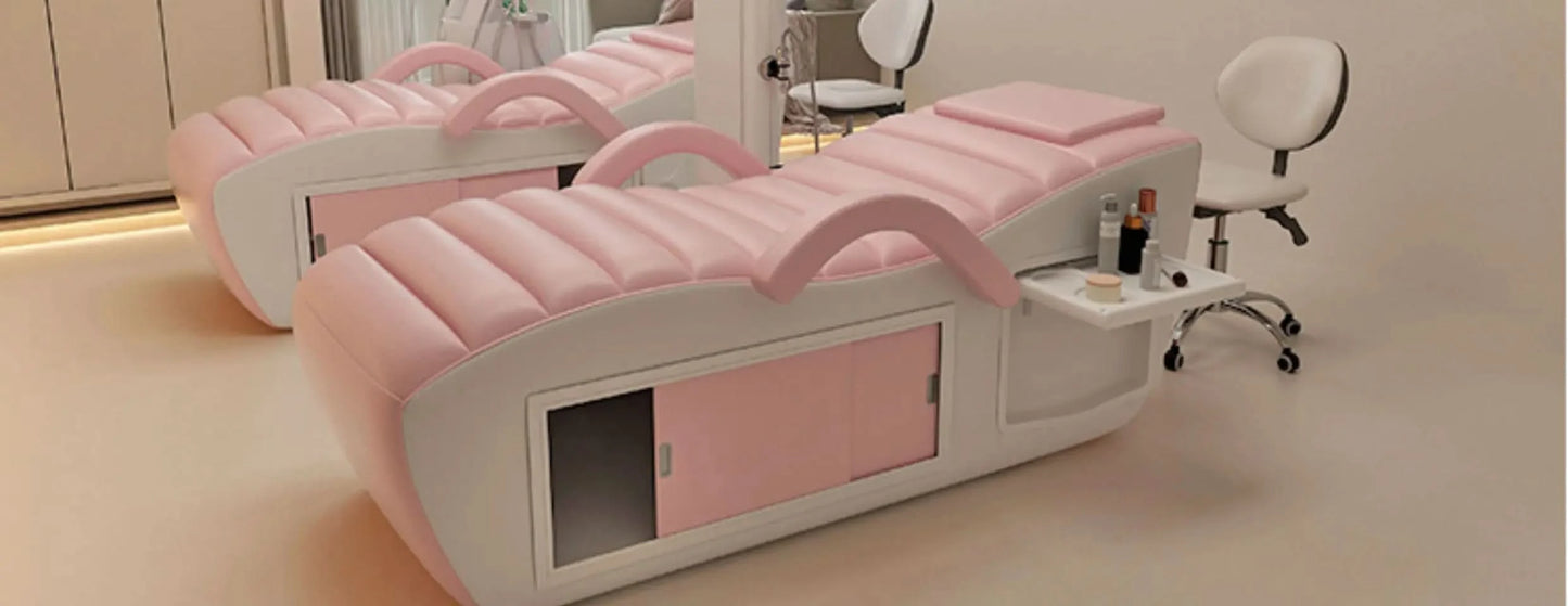 Beauty Profesional Massage Bed Hidden Space Storage Trendy Unique Lash Bed Modern Design Cama De Massagem Salon Furniture