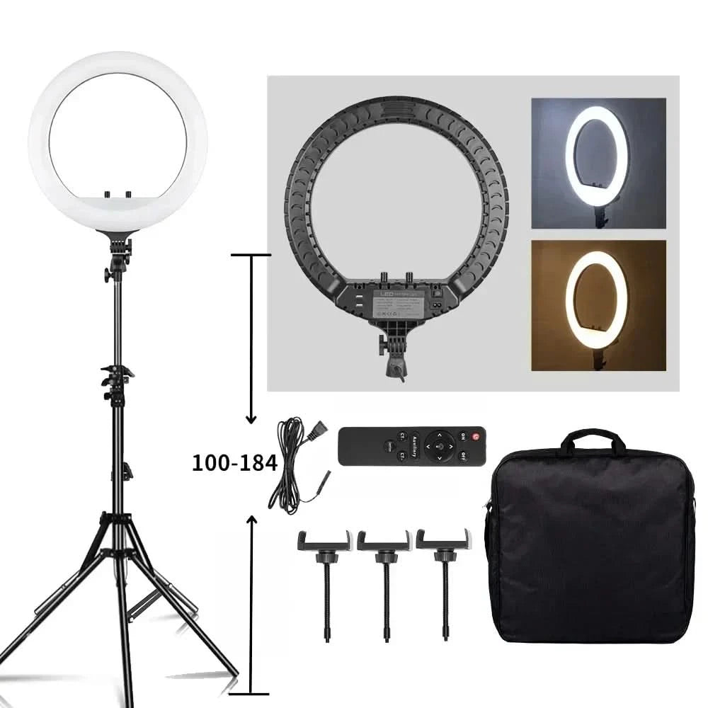 SH 45cm 18 inch Ring Light With Tripod Stand Usb Charge Selfie Led Lamp Dimmable Photography Light For Photo Photography Studio