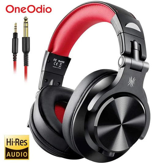 Oneodio A71 Kabelgebundener Over-Ear-HiFi-Kopfhörer mit Mikrofon, Studio-DJ-Kopfhörer, professionelles Monitor-Aufnahme-Misch-Headset für Gaming