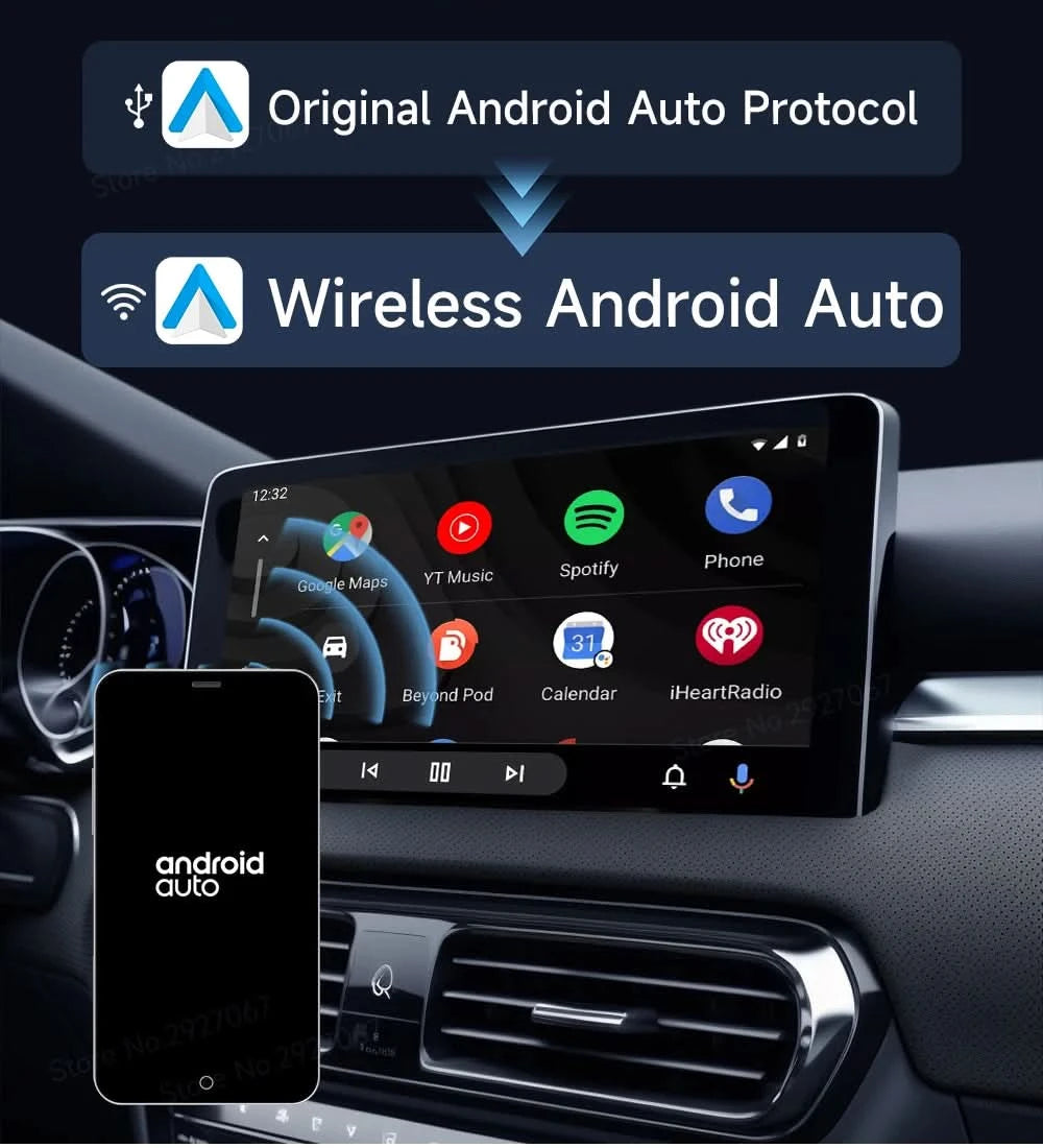 CarlinKit 5.0 4.0 Wireless CarPlay Adapter Android Auto Dongle Multi-Device Supported Wired To Wireless CarPlay Box Auto Connect