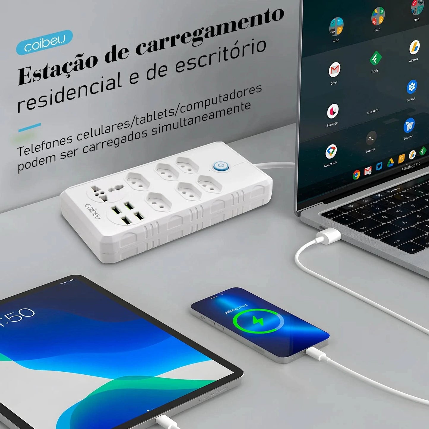 Extension Socket, Power Extension, USB Socket, Socket Line Filter, Regua Power Sockets, Electric Extension, 110-220V,10A