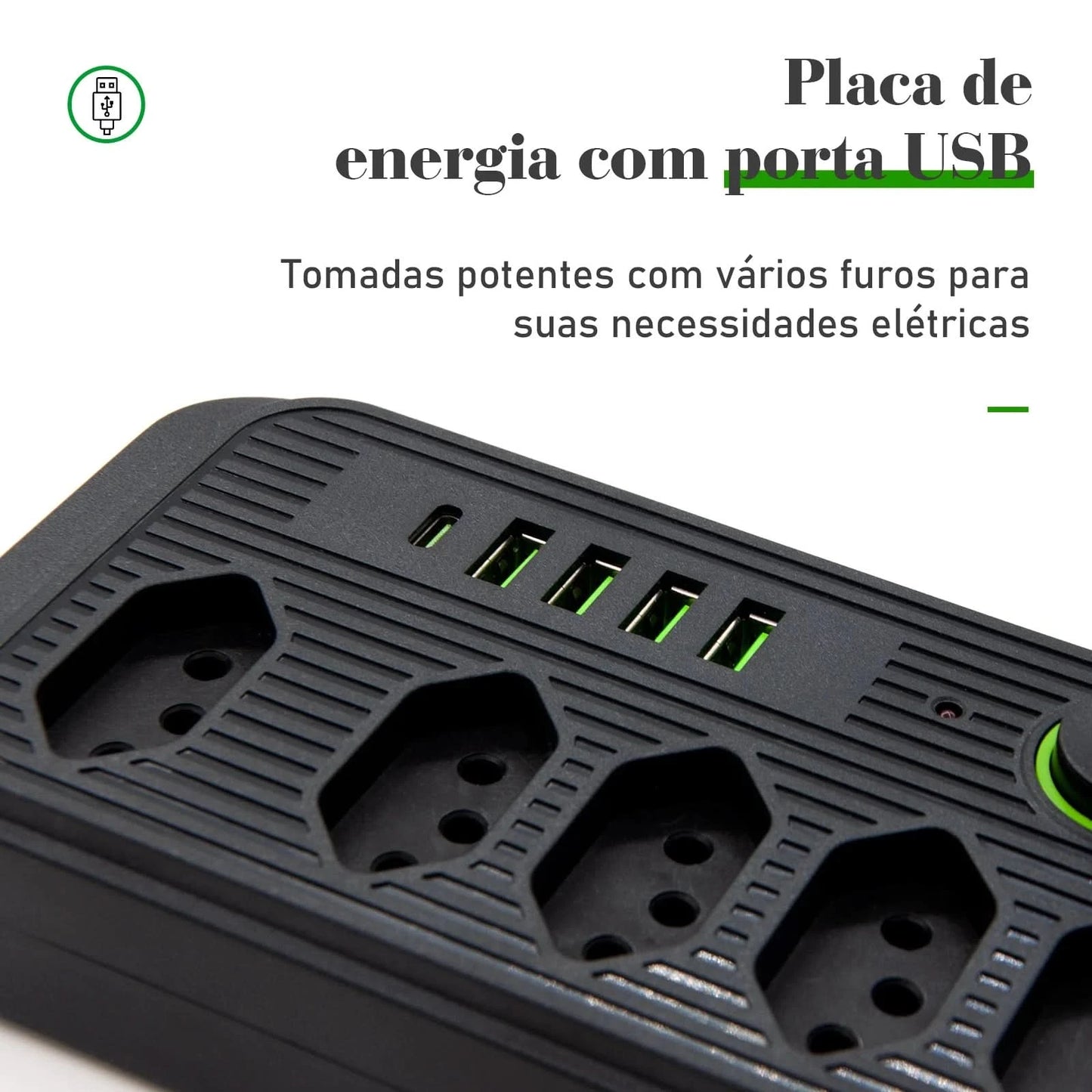 Extension Socket, Power Extension, USB Socket, Socket Line Filter, Regua Power Sockets, Electric Extension, 110-220V,10A
