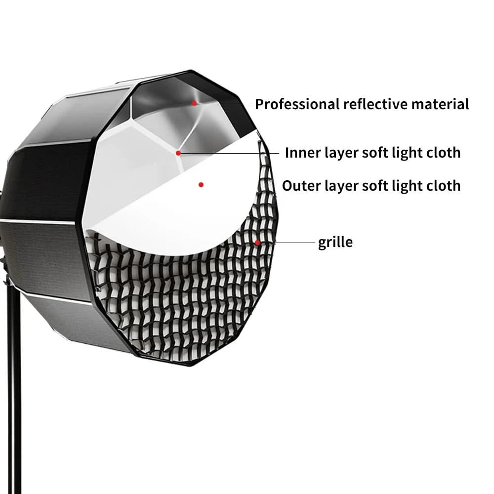 135W Fotografie-LED-COB-Videoleuchte, tageslichtbalancierte Sun Lamp für Porträt-, Blitz- und Studiozubehör, YouTube Live