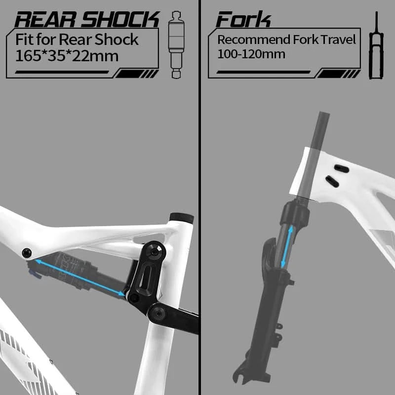 BXT NEW Full Suspension Boost 29er Frame XC Mountain Bicycle Thru Axle Frame UDH hanger