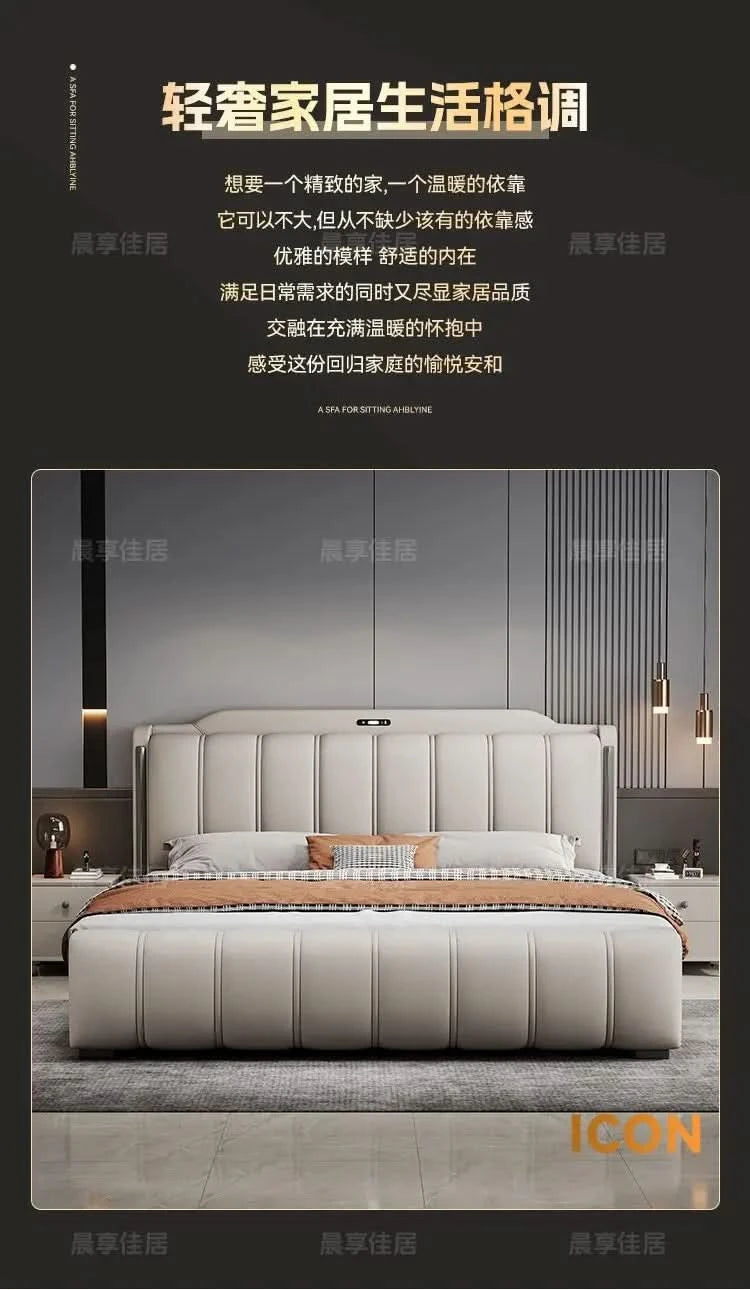 Bedsrooms Uniques Beds Frame Headboard Modern Luxury Beds Twin Storage Camas De Casal De Luxo Home Furniture Accessories