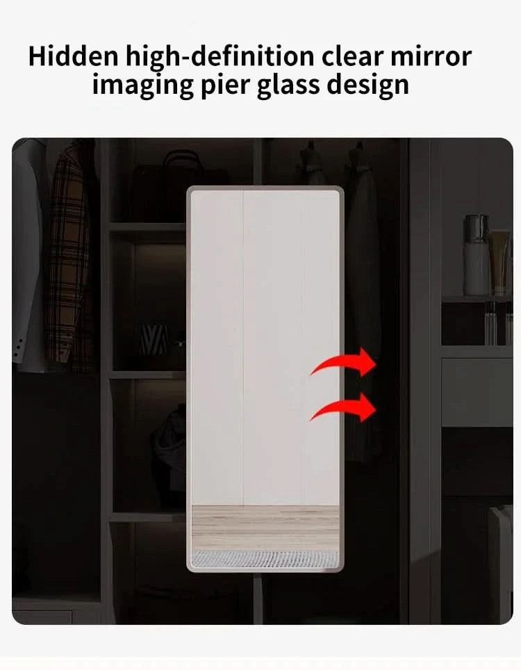 Sliding Door WardrobeNordic Modern Home Furniture Bedroom Desk Dresser In One Combination Light Luxury Corner Wardrobe furniture
