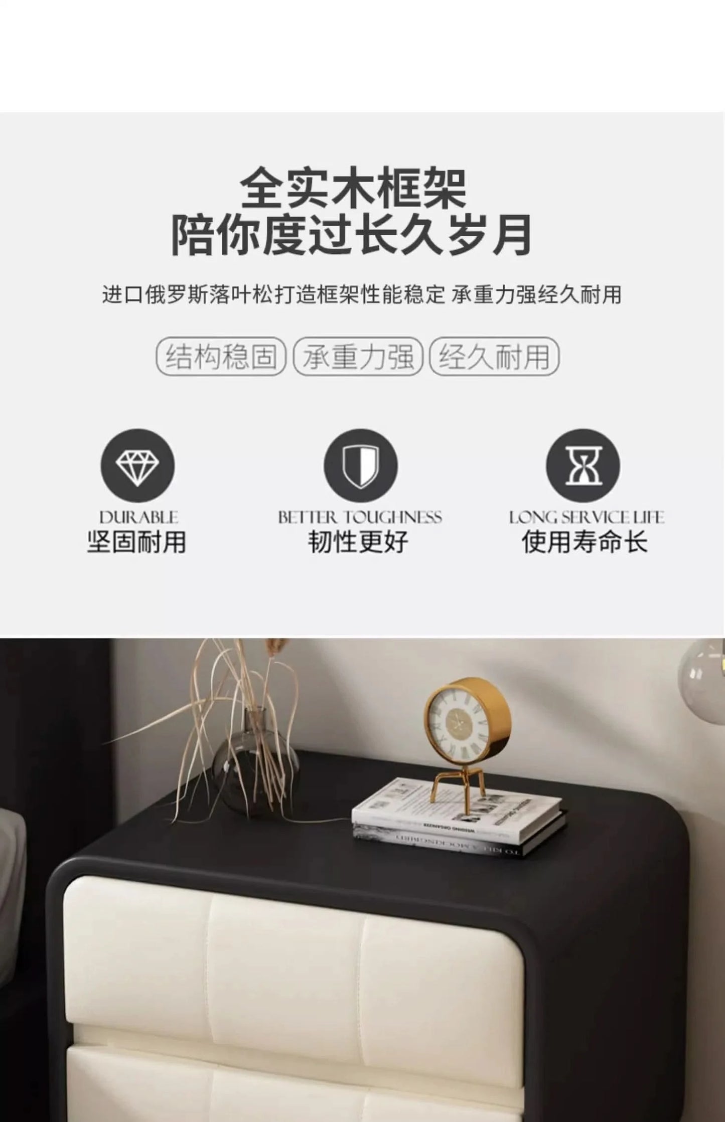 Children's Room Bedside Cabinet Free-Standing Wooden Storage Table Small Side Organizer for Bedroom Balcony