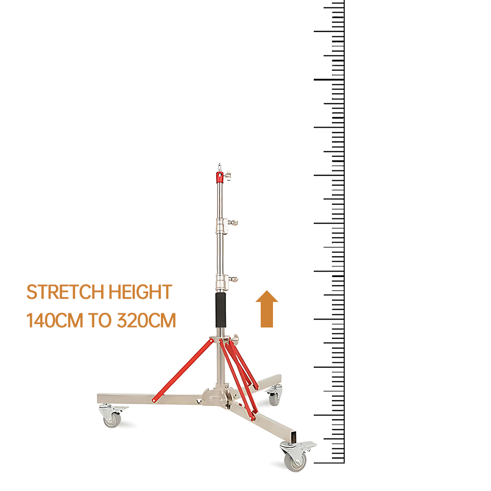 2.49M Length Cross Arm Stainless Steel Kit Light Stand With Weight Bag Photo Studio Accessories Extension Rod