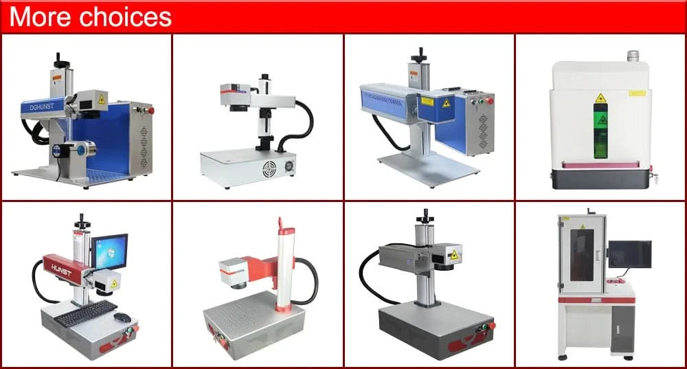 Hunst Small Laser Marking Machine MAX 30W Portable Foldable Mini Fiber Engraving Machine for DIY Marking Gifts Metal Engraving