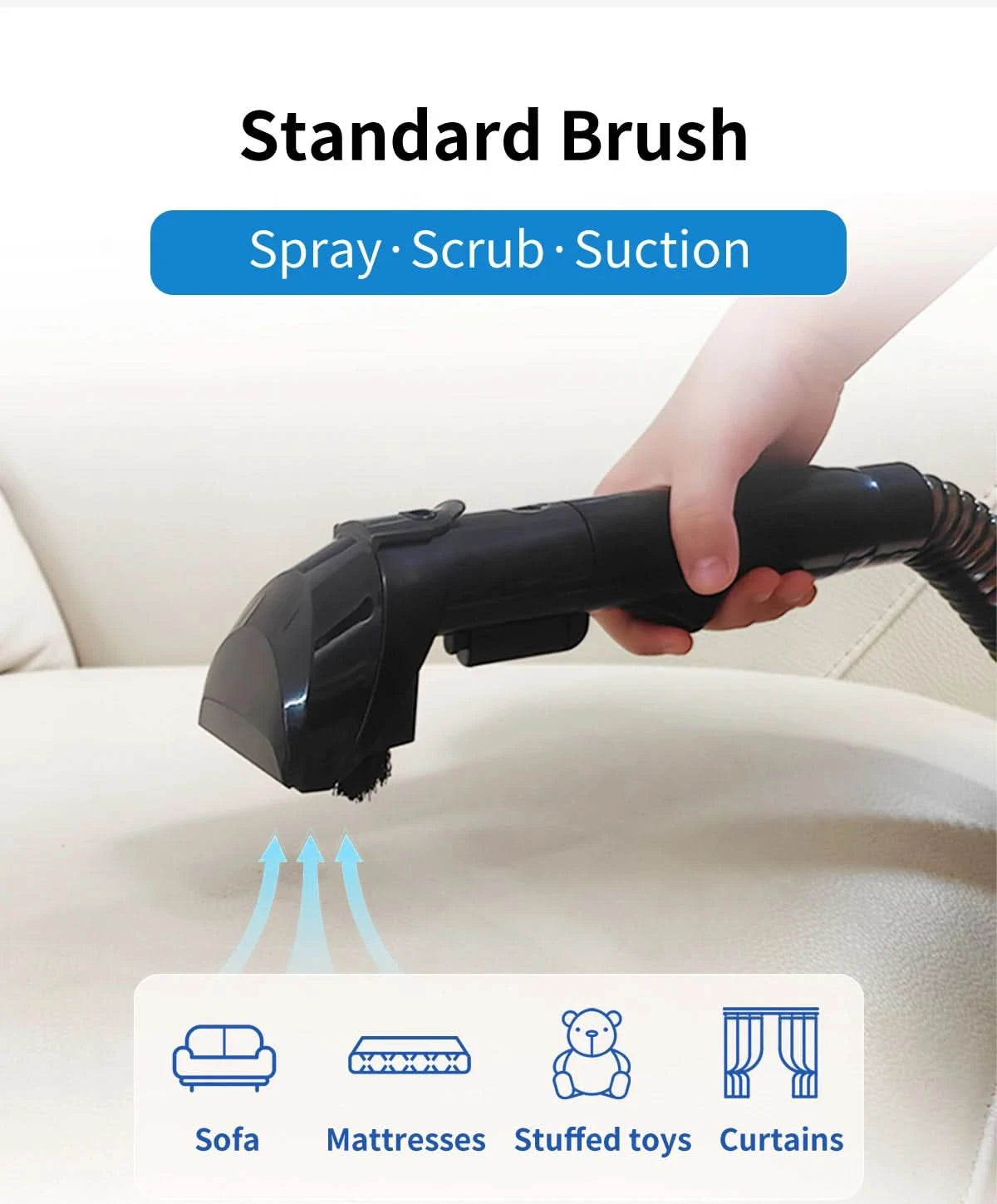 Carpet Washing Machine ABIR G80,15000PA Suction,Smart Home Appliance for Sofa Bed Clean,Smart Home Appliance for Sofa Bed Clean