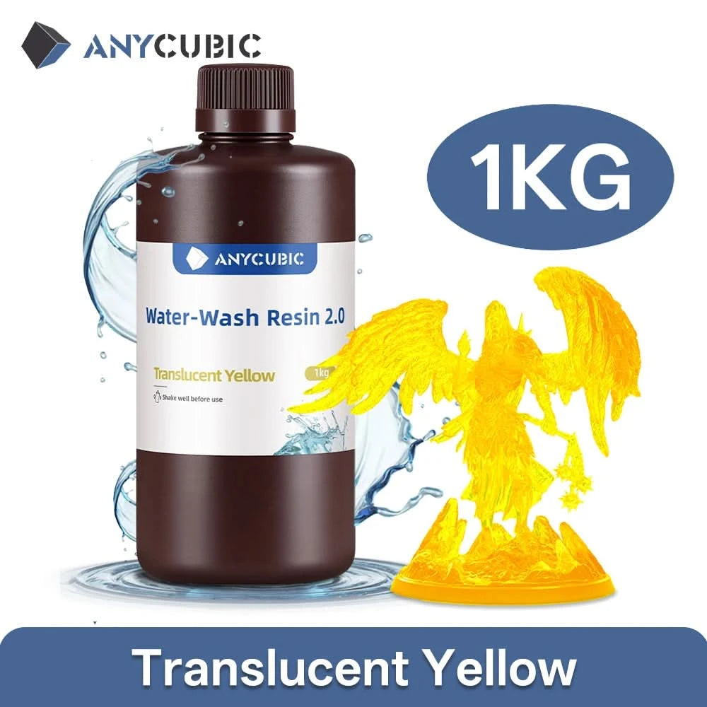 ANYCUBIC Water Washable Resin Low Odor Low Viscosiy 405nm UV Resin For LCD 3D Printing High Precision 3D Printer Resin