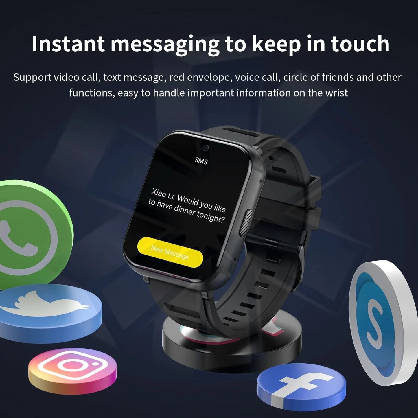Q668 4G Smartwatch 2025 Watches 1.99 Inch Men Gift With SIM Wifi Android IOS Waterproof Outdoor GPS Smartwatch   For Xiaomi