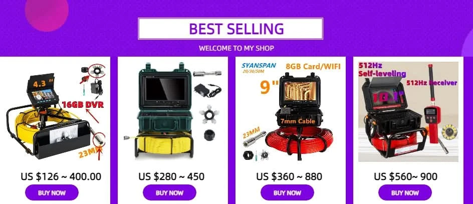 The Wheel Guide of the Pipe Inspection Camera and Drain Sewer Pipeline Industrial Endoscope camera Head Skid Protector