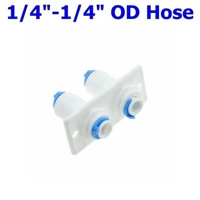 Reverse Osmosis Quick Coupling 1/4 3/8 Hose Connection Tee Y Connector 2 Way Equal Elbow Straight RO Water Plastic Pipe Fitting